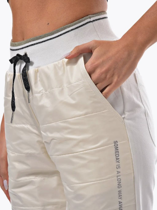 Брюки из тонкого футера  комбинированные с плащевкой . - А+б коллекция фото 29