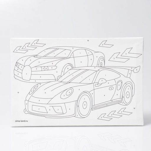 Картина по номерам Быстрые тачки 20х30 см - Школа талантов фото 4