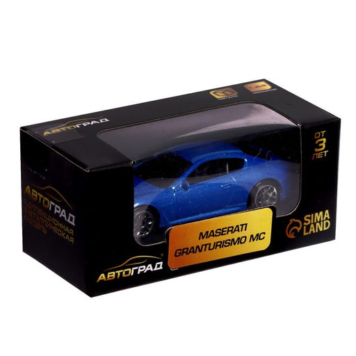 Машина металлическая MASERATI GRANTURISMO, 1:64, цвет синий - Автоград фото 4