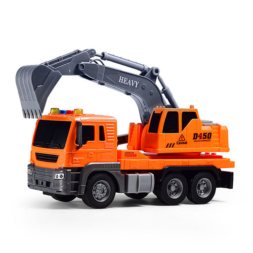 Машина "Экскаватор" 1:16 (свет, звук) в коробке