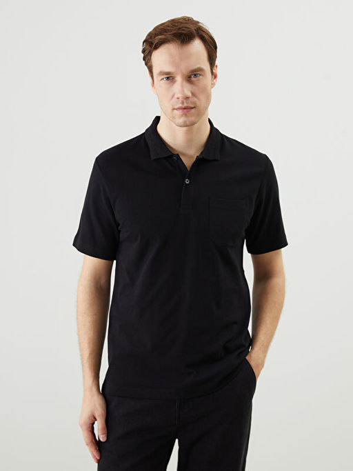 Polo Yaka K?sa Kollu Pike Erkek Ti??rt