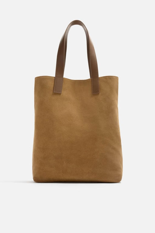 LEATHER SHOPPER BAG - Zara фото 3