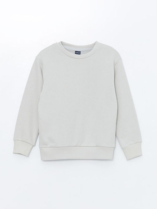 Bisiklet Yaka Uzun Kollu Erkek ?ocuk Sweatshirt