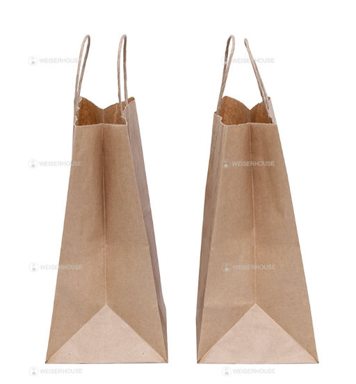 Пакет крафт с ручками (240*140*280), 1 уп*10шт. - Weiserhouse фото 2
