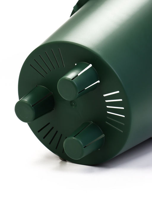 Кашпо для цветов «Микрит», 3.7 л, d=22 см, h=20 см, со вставкой, пластиковое, зелёное