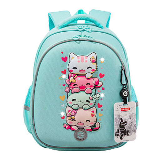 RAz-686-2 Рюкзак школьный с картхолдером на держателе - Grizzly фото 39