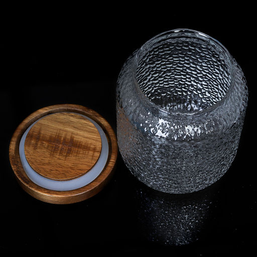 Банка для сыпучих деревянная крышка 600 мл диаметр 90 мм высота 11,5 см / LCSC7206 /уп 100/ - ГалеонТрейд фото 6