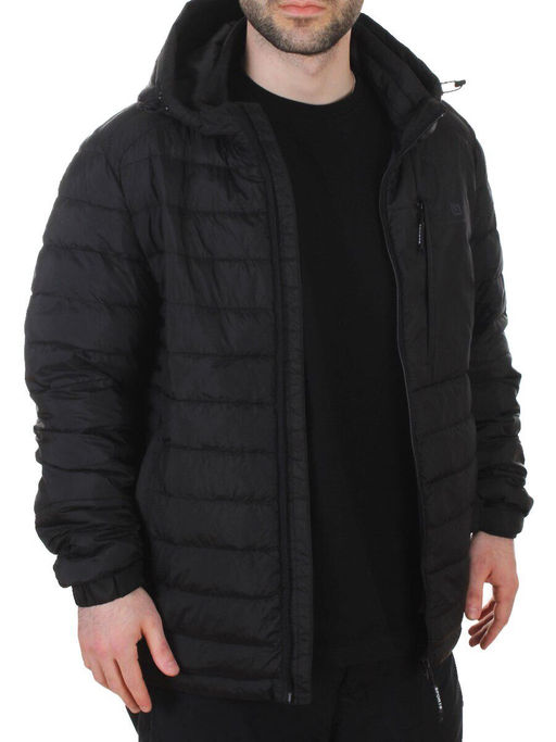 88045 BLACK Куртка мужская демисезонная (100 гр. холлофайбер)