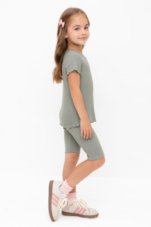 КР 400556-1/зеленый чай к565 шорты (велосипедки) для дев - Crockid фото 4