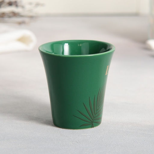 Чайная пара из керамики Love me: кружка 100 мл, блюдце 15×14 см