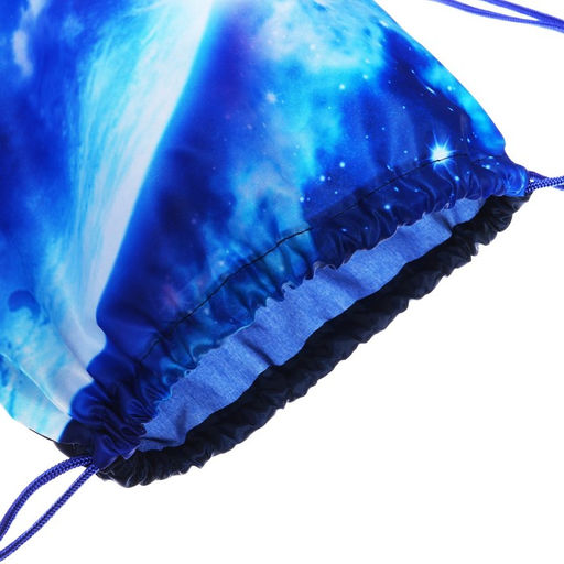 Мешок для обуви 420 х 340 мм, Calligrata МСО-5С, (мягкий полиэстер, плотность 210D), Космос и Звездолёт  фото 4