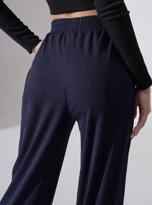 K11376 Брюки палаццо в рубчик ТМ_СИНИЙ