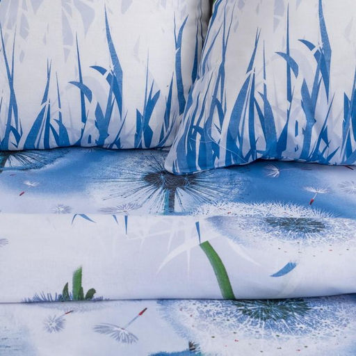 Постельное бельё Этель евро Одуванчики 200х217 см, 240х220 см, 70х70 см - 2 шт, 100% хлопок, бязь  фото 2