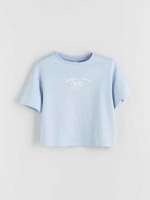 Bisiklet Yaka K?z ?ocuk Ti??rt