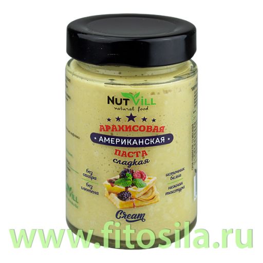 Паста арахисовая с кусочками арахиса и морской солью, Nutvill, 180г [GREENVILL]  фото 4