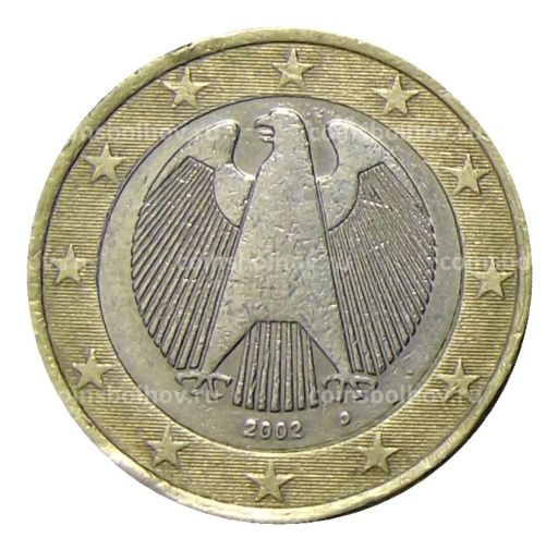 1 евро 2002 года D Германия