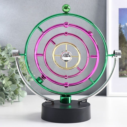 Маятник настольный антистресс «Планета с орбитами», 23.5×22×2.5 см