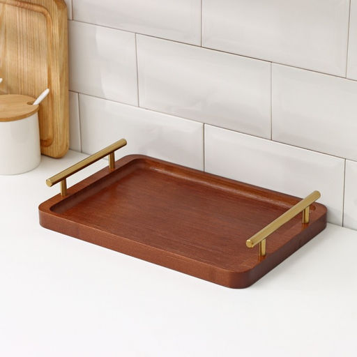 Подносы с ручками Magistro Garona, набор 3 шт., бамбук фото 7