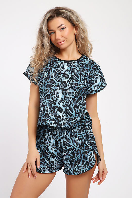 Пижама Натали футболка и шорты хлопок