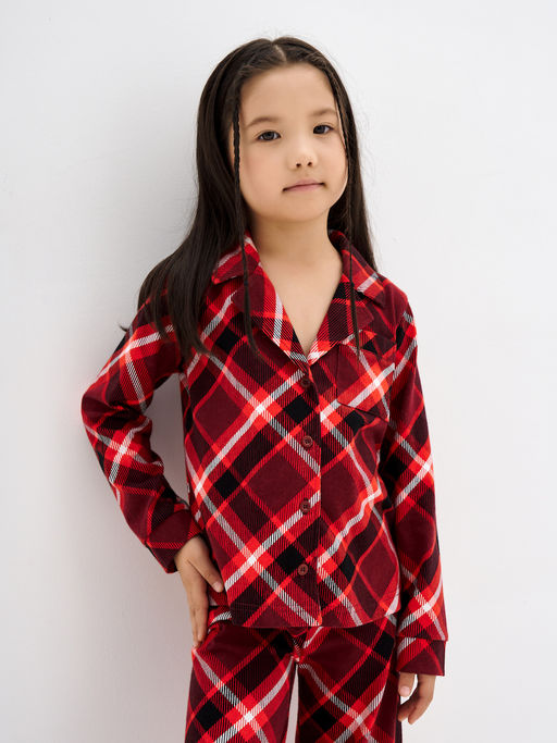 Красная пижама в клетку - Kogankids фото 12