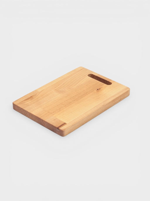 Доска разделочная «Классик», 20.5×14.5×1.8/1.6 см, дерево берёза, пропитана маслом, бежевая