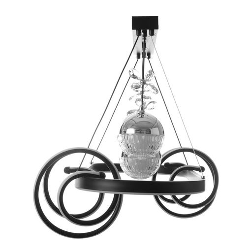 Светильник с ПДУ «Фиора» LED 120 Вт 3000-6000К черный 62×33×15-115 см