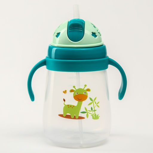 Поильник с силиконовой трубочкой и ручками, 400 мл., цвет МИКС - Simaland фото 9