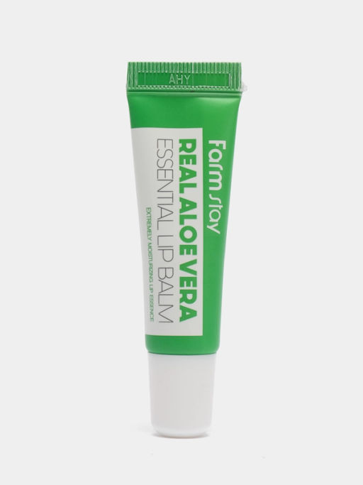 FS White Aloe Vera Essential Lip Balm, 10g - Увлажняющий бальзам для губ с экстрактом алое