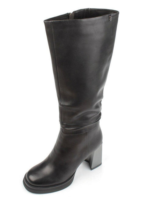 02-B6233-6051-3BM-1 BLACK Сапоги зимние женские (натуральная кожа, натуральный мех)