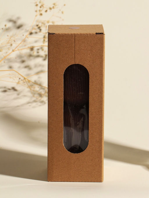 Свеча интерьерная "Греция" капучино 6х6х18 см