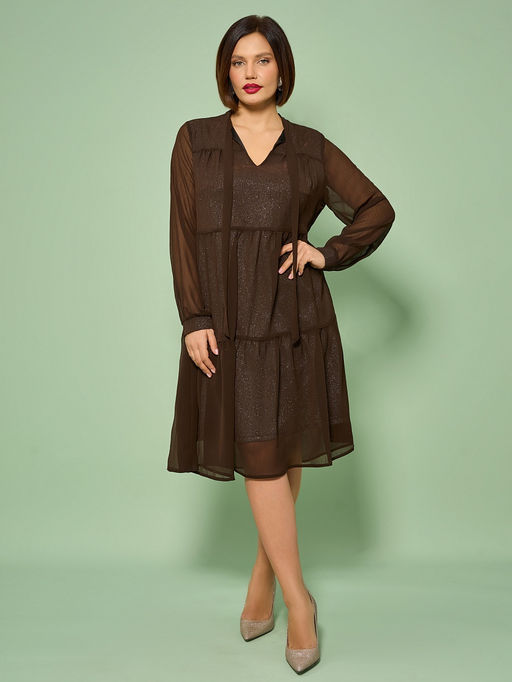 Платье 0060-2а шоколад - Aquarell фото 34
