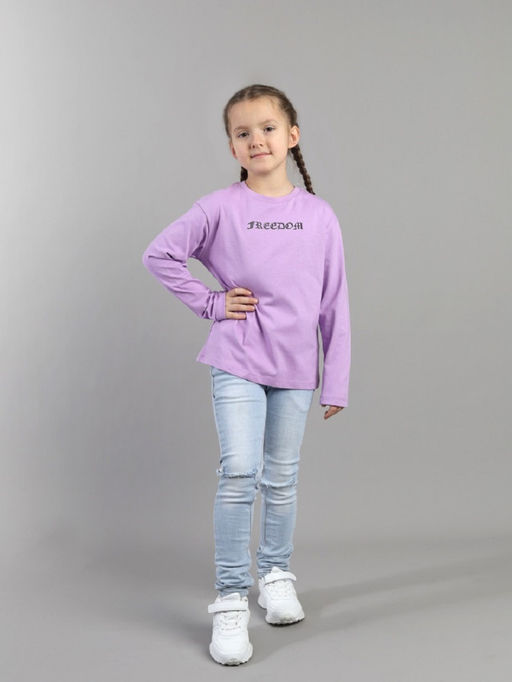 CRB wear / CSJG 64028-45-433 Джемпер для девочки,сиреневый/Ex.Cherubino  фото 3