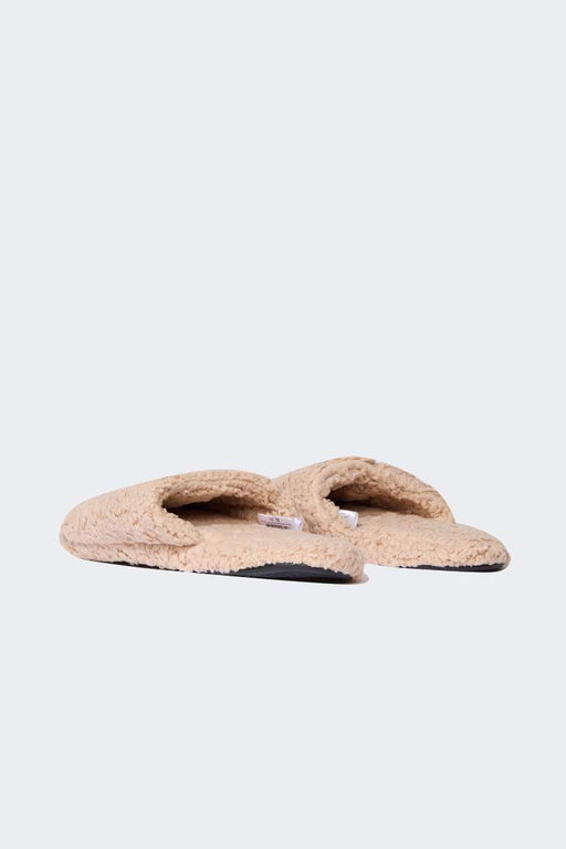 Мужские домашние тапочки на плоской подошве с принтом плюшевого мишки - Defacto фото 3