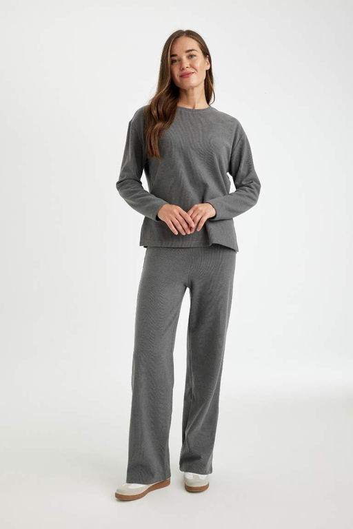 Широкие брюки из ткани селаник - Defacto фото 5