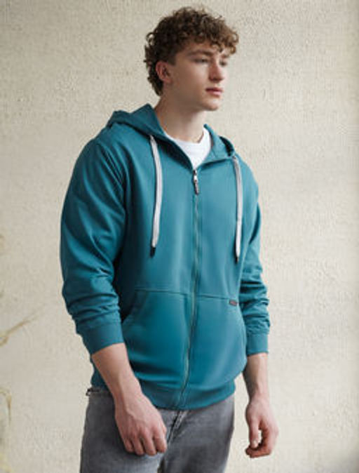 Худи из премиального футера на молнии VILATTE