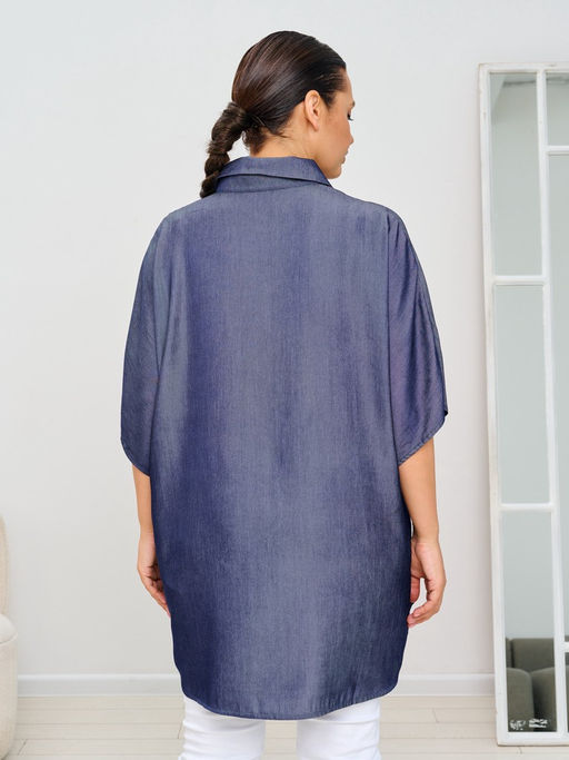 Туника женская MR018SS3 d.blue - Maxroses фото 3