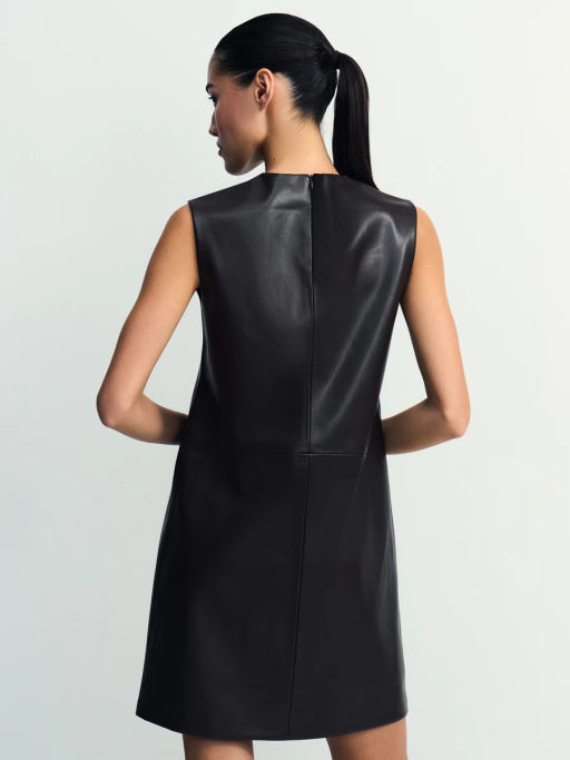 Платье миди из искусственной кожи / Zarina