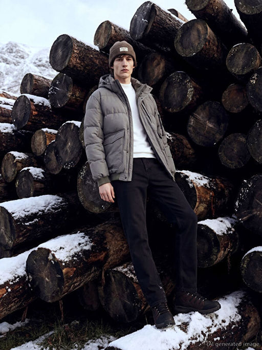 779 Regular Fit ??i Polarl? K??l?k Erkek Jean Pantolon