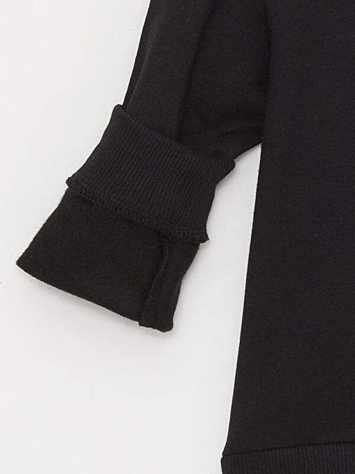 Bask?l? Uzun Kollu Erkek ?ocuk Hoodie - Waikiki фото 3