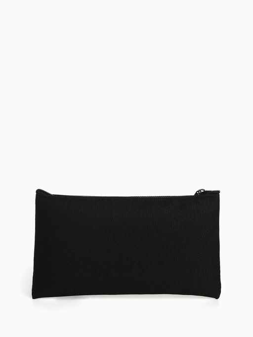 Цена за 3 шт. Косметичка-пенал на молнии, плоская, маленькая, чёрная