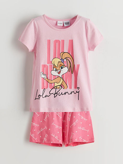 Lola Bunny Bask?l? K?z ?ocuk Ti??rt ve ?ort 2li
