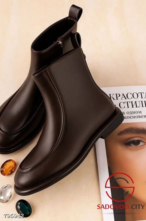 Полусапожки женские демисезонные кожаные - Bruno фото 2