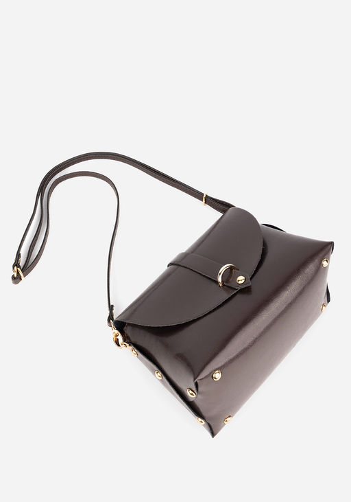 Сумка кроссбоди коричневая 1673 - L-craft фото 5