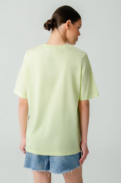 Арт. 3-1145 Футболка женская 42-50 (5 шт) Цвет:фисташковый - Калинка фото 4