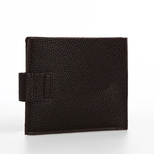 Портмоне мужское на магните, отдел для купюр, карт, монет, коричневое