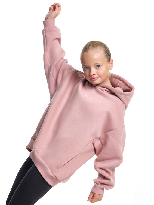 Худи для девочки оверсайз одежда подростковая с принтом 22-7317 мята - Mini maxi фото 18