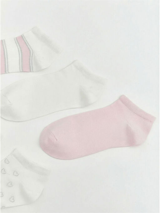 Desenli Kad?n Patik ?orap 5li