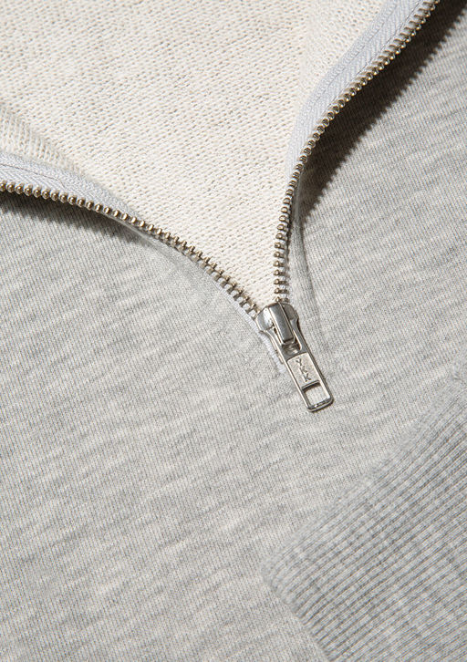 Mavi Patch Logo Yar? Fermuarl? Gri Sweatshirt  фото 8