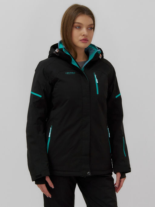 Горнолыжный костюм женский зимний черного цвета 001_1Ch - Mtforce фото 14