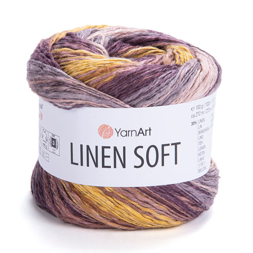 Цена за 4 мотков пряжи LINEN SOFT